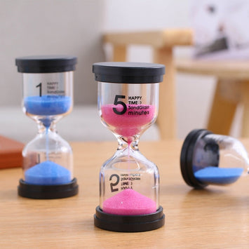 Home Decoration Sand Timer Hourglass Clock 5-30 Minutes Home Decor Sand Watch Toothbrush Timer for Children Brush Teeth