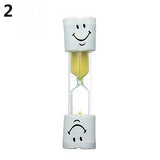 New Free Drop Shipping  Children Kids Tooth Brushing Timer 2 Minutes Smiling Face Sandglass Hourglass Drop Shipping