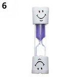 New Free Drop Shipping  Children Kids Tooth Brushing Timer 2 Minutes Smiling Face Sandglass Hourglass Drop Shipping