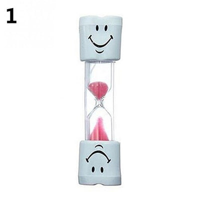 New Free Drop Shipping  Children Kids Tooth Brushing Timer 2 Minutes Smiling Face Sandglass Hourglass Drop Shipping