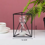 Hourglass European style simple geometric metal hourglass ornaments Creative home wine cabinet porch decoration gift ornaments