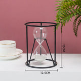 Hourglass European style simple geometric metal hourglass ornaments Creative home wine cabinet porch decoration gift ornaments