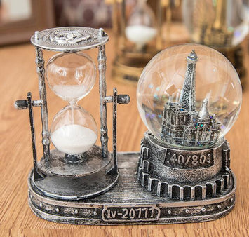 Creative tower hourglass flash crystal ball student birthday gift home desktop decoration