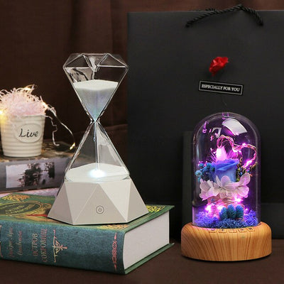 Hourglass with Sleep Light Birthday Gift Female Send Girlfriend Friend Ornaments Creative Practical Personality Timer