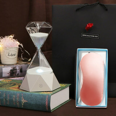 Hourglass with Sleep Light Birthday Gift Female Send Girlfriend Friend Ornaments Creative Practical Personality Timer