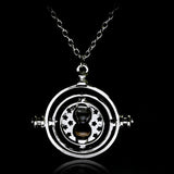 Hourglass Rotating Wish Necklace Unisex Jewelry Time Turner Popular Antique Pendant Necklace Gift Gold Gryffindor Necklace