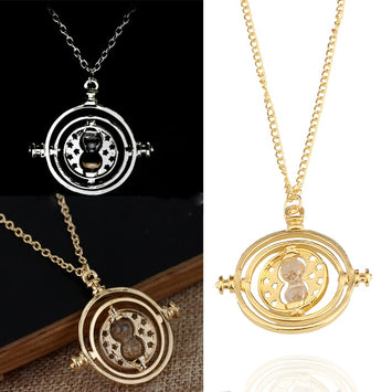 Fashion Jewelry Time Turner Hourglass Zinc Alloy Necklaces Pendant For Women&Men Jewelry