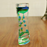 Hot Floating Color Mix Illusion Timer Liquid Motion Visual Slim liquid Oil Acrylic Hourglass Timer Clock Ornament Desk