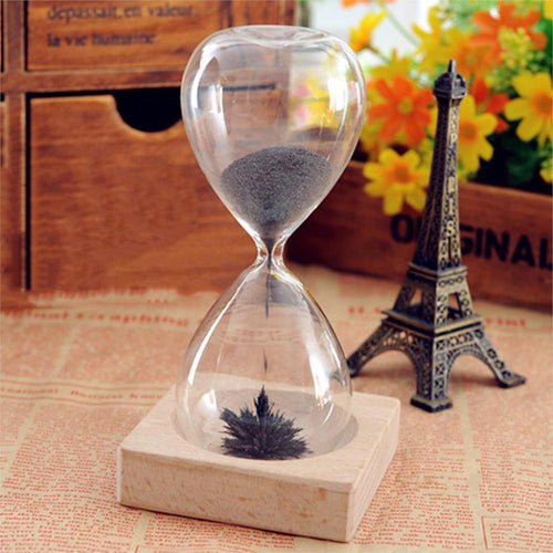 Creative Sand Awaglass Hand-blown Timer clock Magnet Magnetic Hourglass ampulheta crafts sand clock hourglass timer Christmas