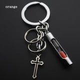 hourglass keychain key ring high quality cross key chain llaveros mujer innovative chaveiro portachiavi bag charm christmas gift