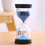 1pc Home Ornament Desktop Sand Clock Timers 10 minute/15 minutes/30 minutes Hourglass Timer for Children Brush Teeth