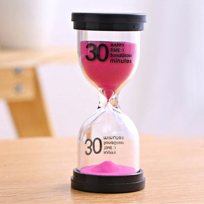 1pc Home Ornament Desktop Sand Clock Timers 10 minute/15 minutes/30 minutes Hourglass Timer for Children Brush Teeth