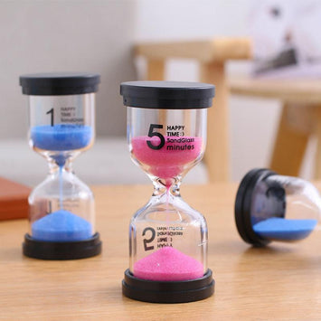 5/10/15/30 Minutes Hourglass Sand Timer Color Glass Sandglass Sand Clock Children Kids Gift Home Decoration #24