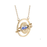 Time hourglass astronomical letter gold necklace for women men Creative Complex Rotating Cosmic pendant necklace fashion jewelry