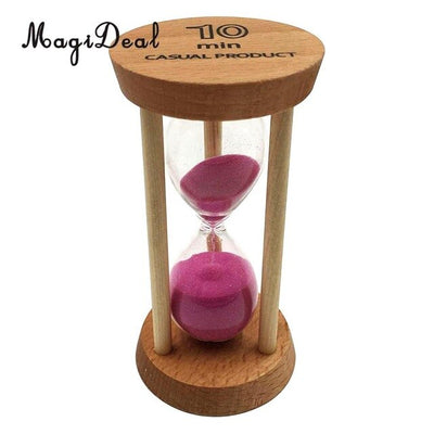 MagiDeal 10 minute Magnetic Sand Hourglass Sandglass Sand Timer Clock home Decor Gift